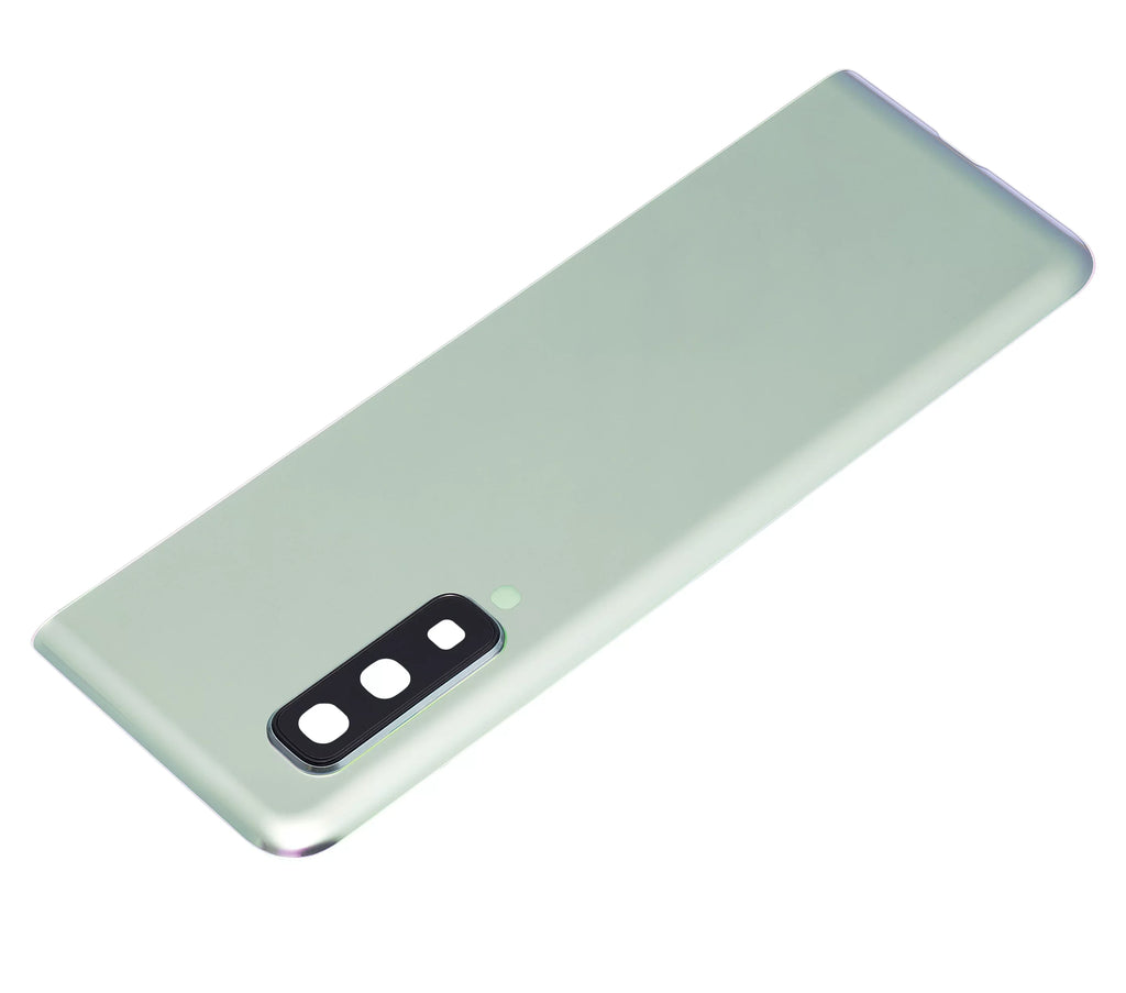 Replacement Back Cover Glass With Camera Lens Compatible For Galaxy Fold 4G (F900) (Aftermarket Plus) (Space Silver)