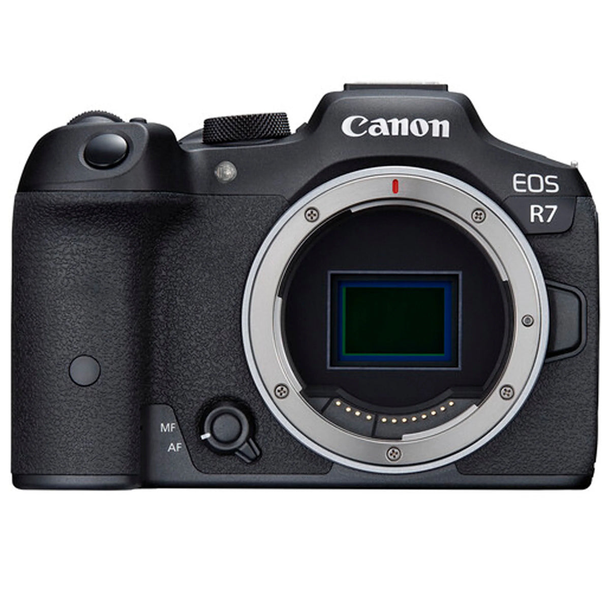 EOS R7 Mirrorless Camera with RF-S 18-45mm f/4.5-6.3 IS STM Lens + EF 75-300mm f/4-5.6 III Lens + 64GB Memory Card + Tripod + Case & More
