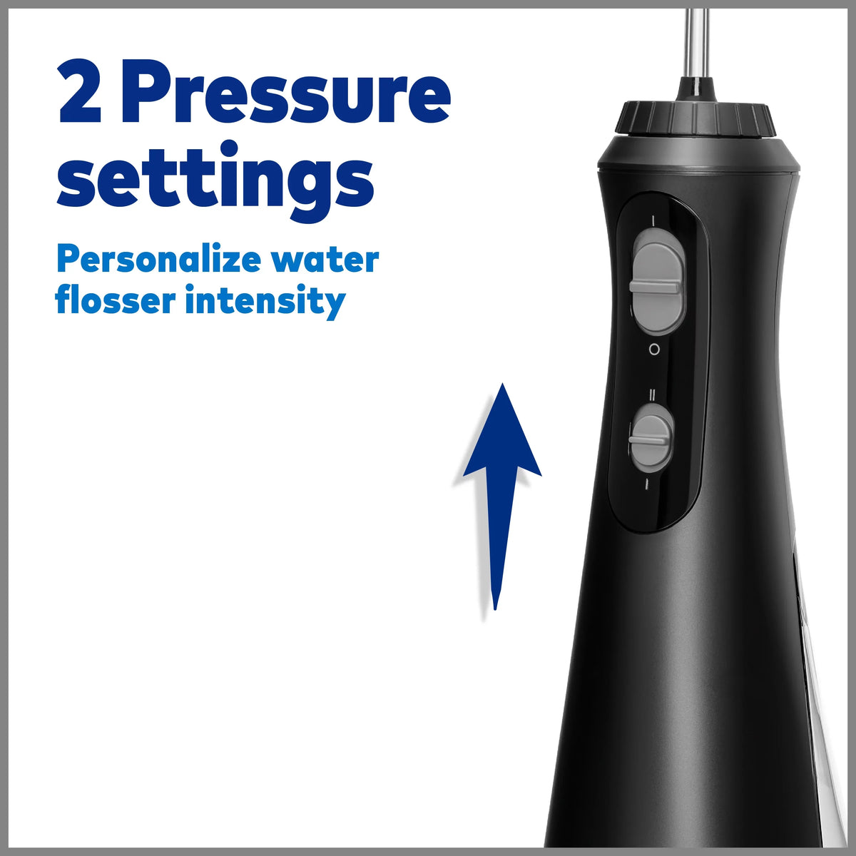 Fluid Cordless Plus Portable Liquid Flosser Oral Irrigator, Black
