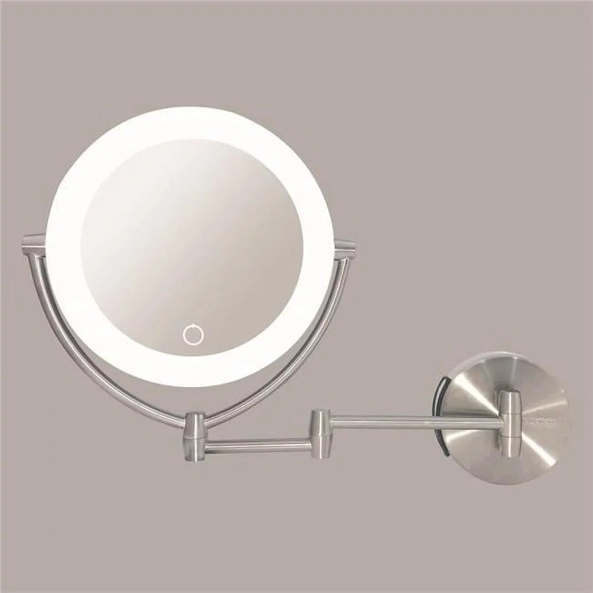 Rucci M1000 13.5 in. 1x & 10x Magnifying Lighted Makeup Vanity Mirror with 3 Touch, 3 Tones, AC Adapter & Battery