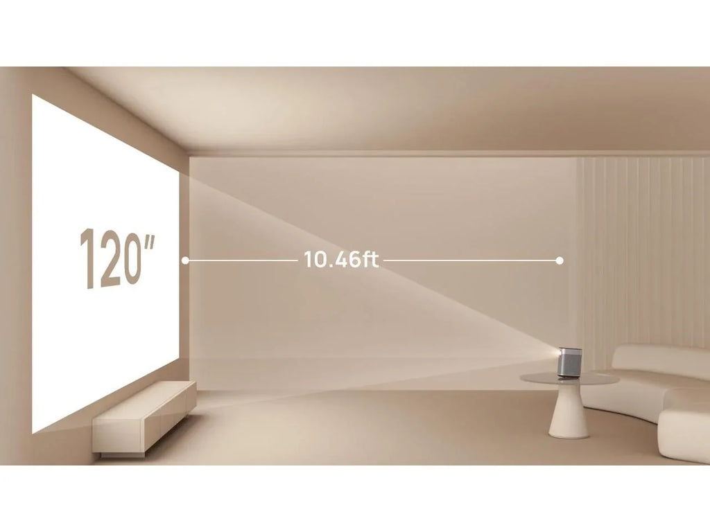 XGIMI Halo+ Portable Projector | 1080P 900 ANSI Lumens , Harman Kardon Speakers, Auto Keystone Correction, Auto Focus, Chipset Display Alignment