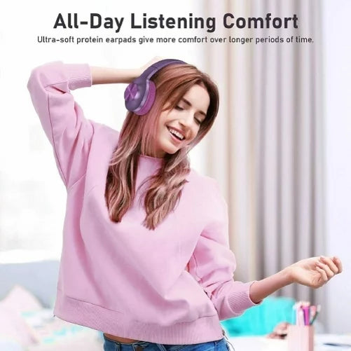 Wireless Headphones Foldable Over Ear Headset w Mic Earphones Hi-Fi Sound R5J for Galaxy Tab S6 Lite 10.4 S2 8.0 10.5 S5e 10.5 S4 10.5 S7 (2020) S 10.5 SM-T800 S8 Plus S21 Plus S20