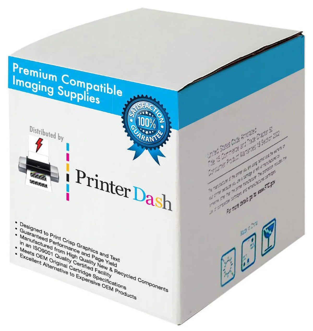 PrinterDash Replacement for Phaser 6600/VersaLink C400/C405/WorkCentre 6605/6655 Series Black Drum Unit (2/PK-60000 Page Yield) (108R01121K_2PK)