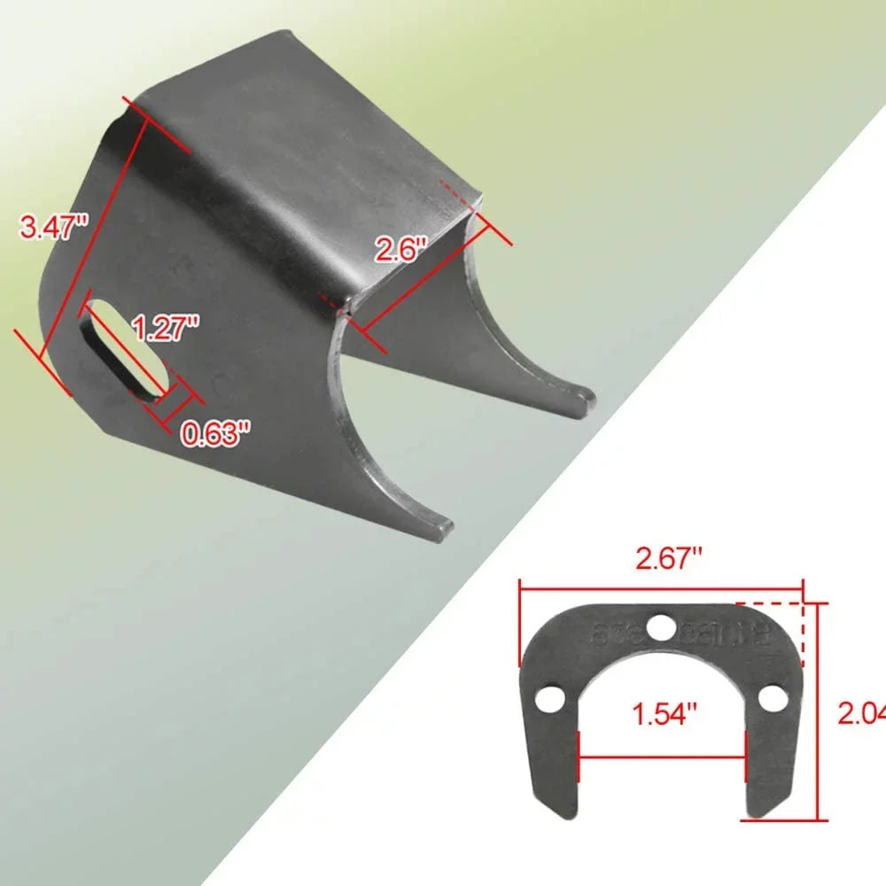 NIXFACE Front Lower Control Arm Bracket Axle Side Mount Brackets for 84-06 Jeep TJ XJ ZJ MJ