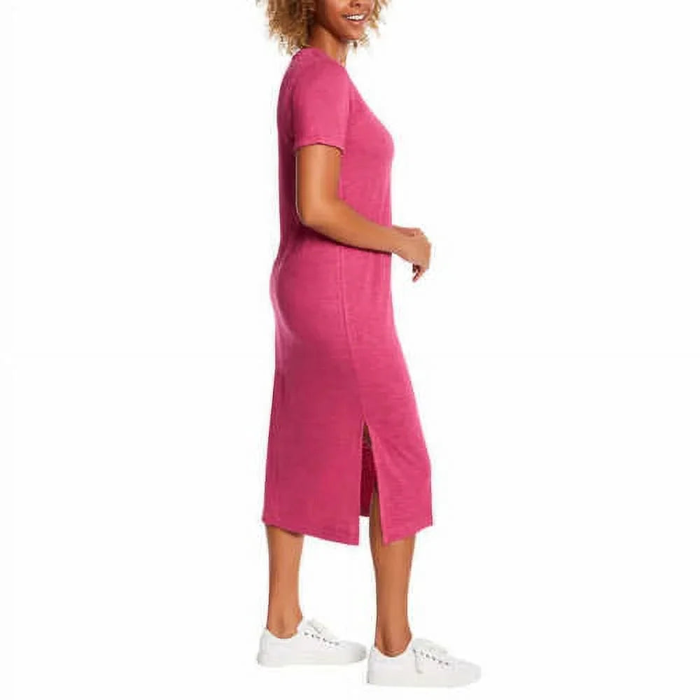 Jessica Simpson Ladies' Midi Dress, Raspberry Large