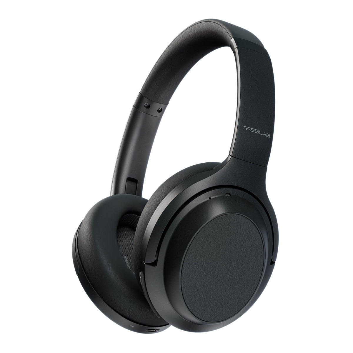 TREBLAB Z7 PRO - Hybryd Active Noise Canceling Headphones with Mic - 45H Playtime & USB-C Fast Charging, ANC Wireless Over Ear Bluetooth Headphones w/aptX, Stereo Sound, Touch Control (Grey)