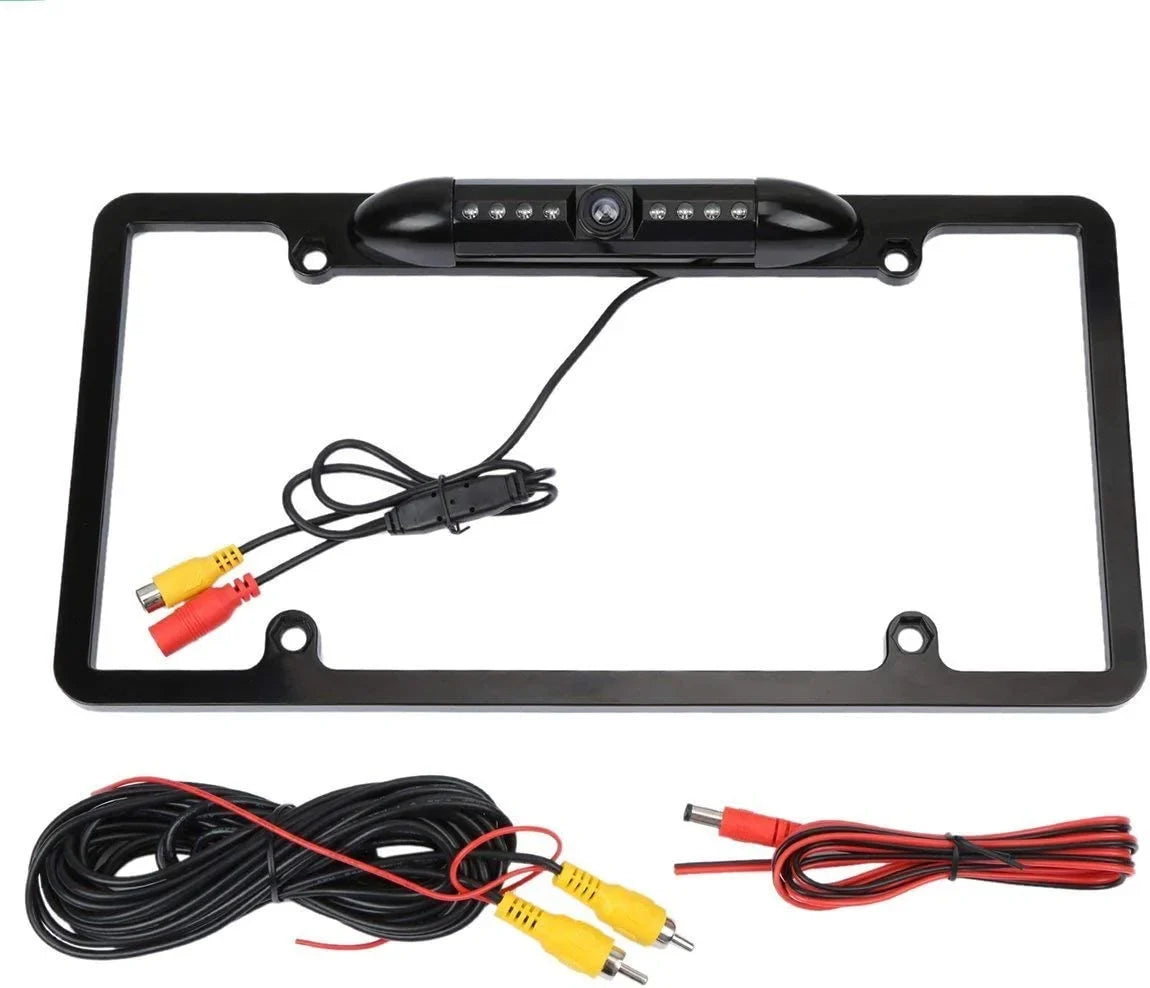 Backup Camera Rearview License Plate Liquid for Kenwood DDX-5706S DDX5706S Black