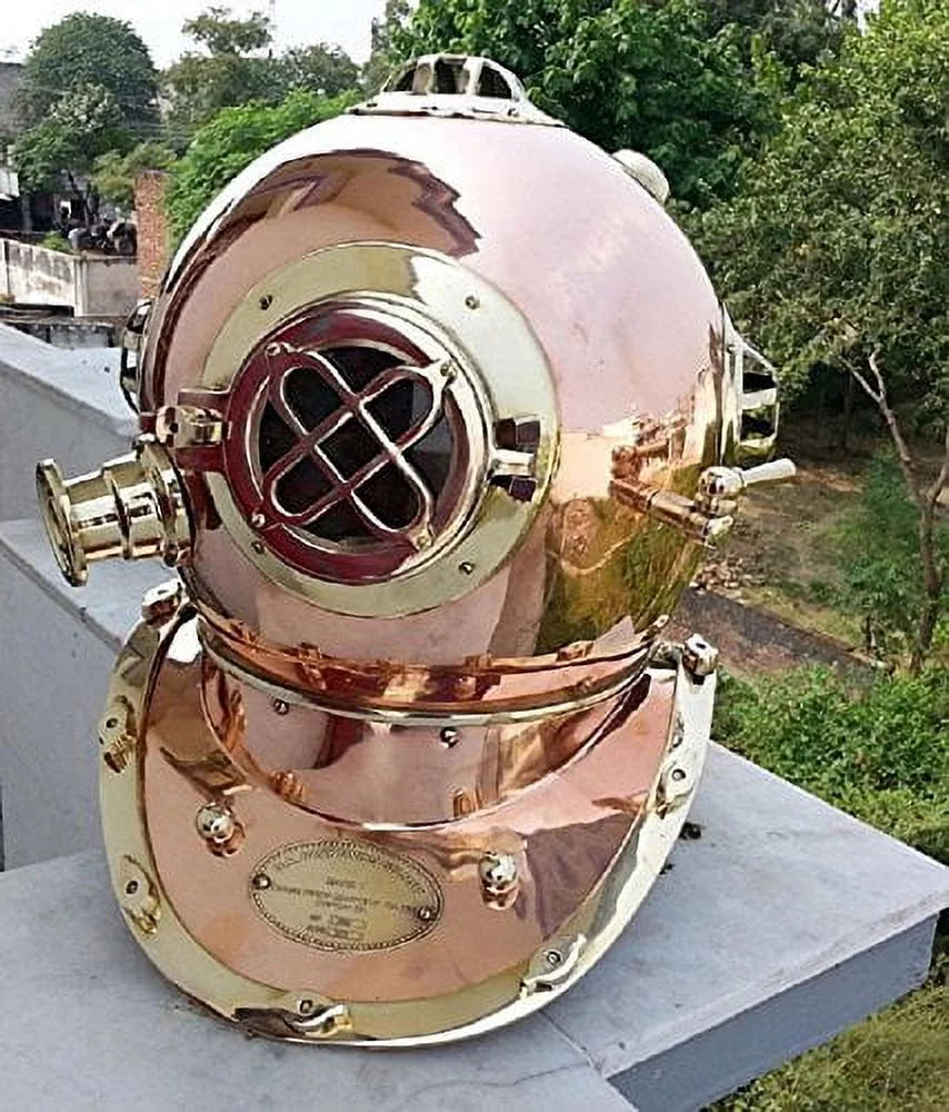 NauticalMart US Navy Brass N Metal Divers Diving Helmet Antique Vintage Gift