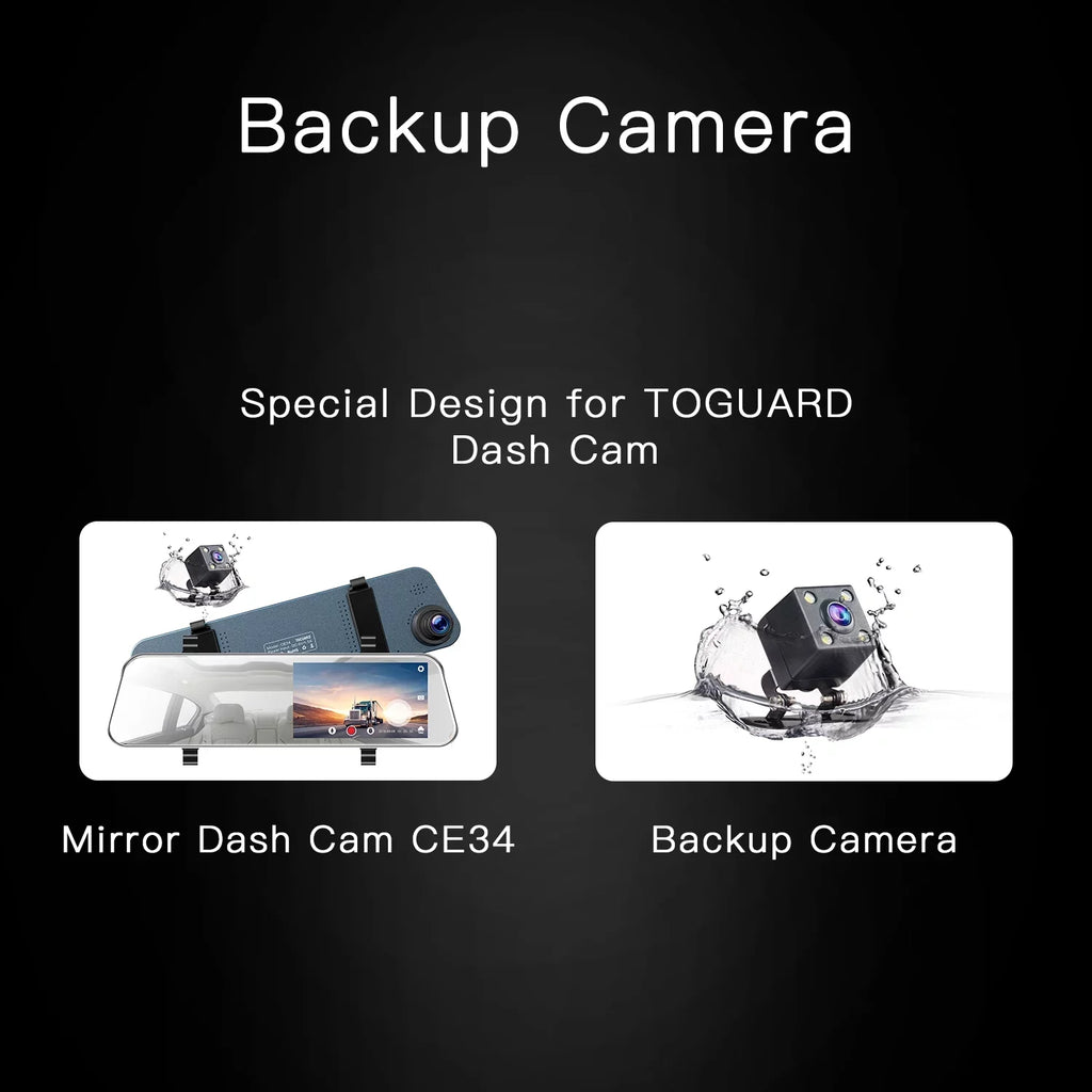 TOGUARD Mirror Dash Cam for Cars, 1080P HD Rear View Mirror Camera, 5'' IPS Full Touch Display Front and Rear Dual Dash Camera with G-Sensor, Parking Monitor, Loop Recording, Parking Assistant