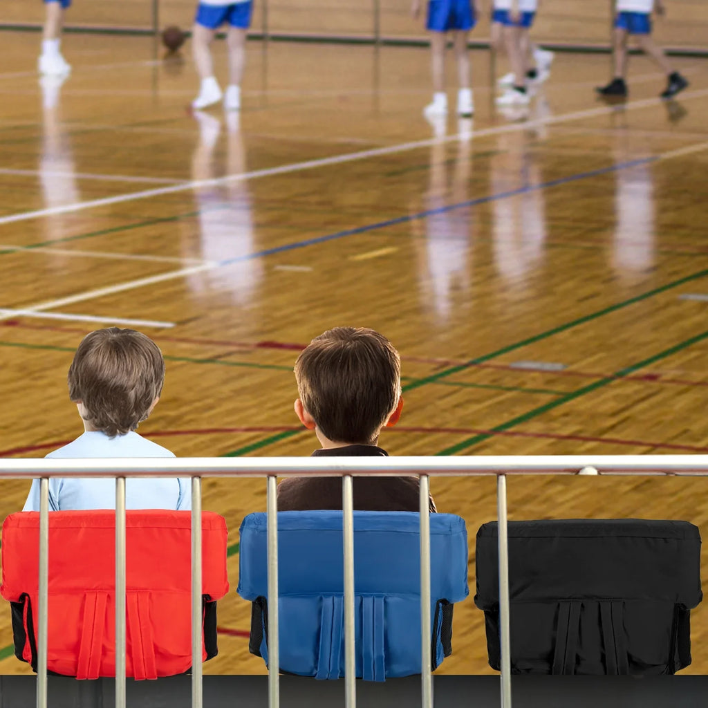 PEXMOR 2-Pack Stadium Seat for Bleachers with Back Support & Carrying Bag, Portable Reclining Cushion, Standard 21'' Width