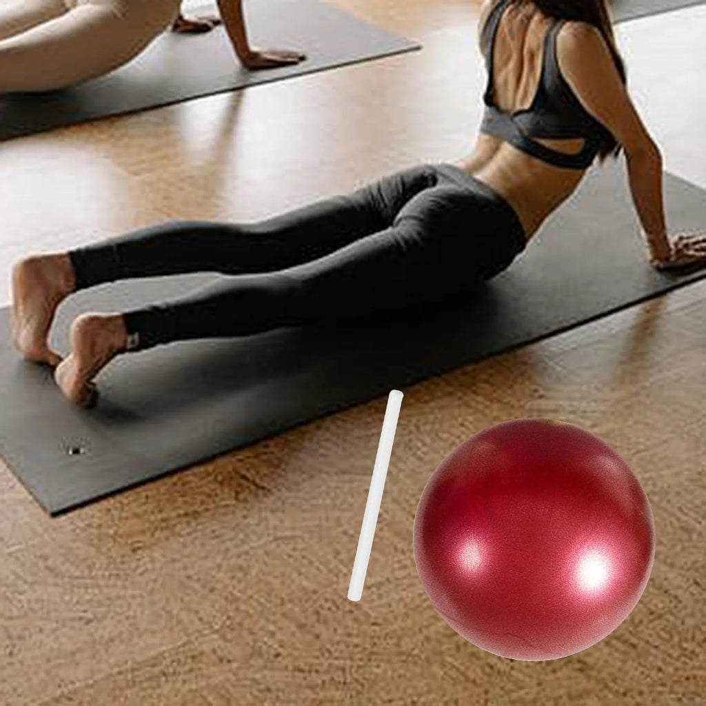AMLESO 6xSmall Pilates Ball Heavy Duty Workout Ball for Home Gym Balance Red