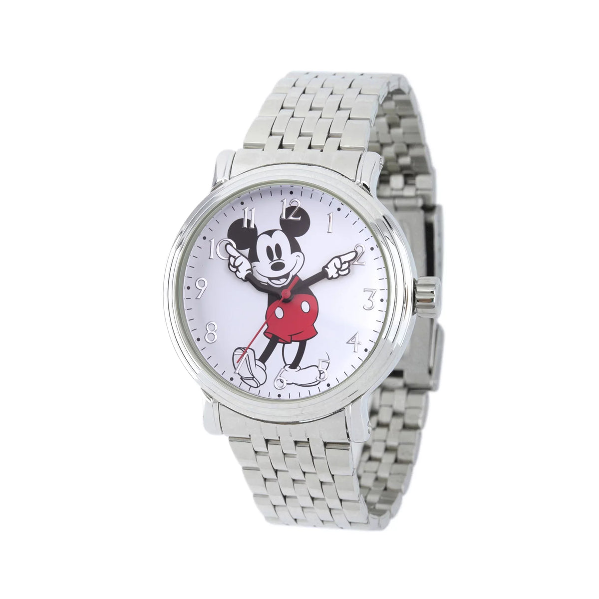 Disney Mickey Mouse Women's Silver Vintage Alloy Watch, 1-Pack