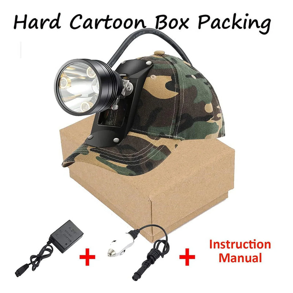 Head Hunting Lights Headlamp for Coyotes Hog Predators Rechargeable & Liquid With 6 Lighting Modes 4 Powerful LEDs Perfectly for Hiking Camping Fishing Night Working