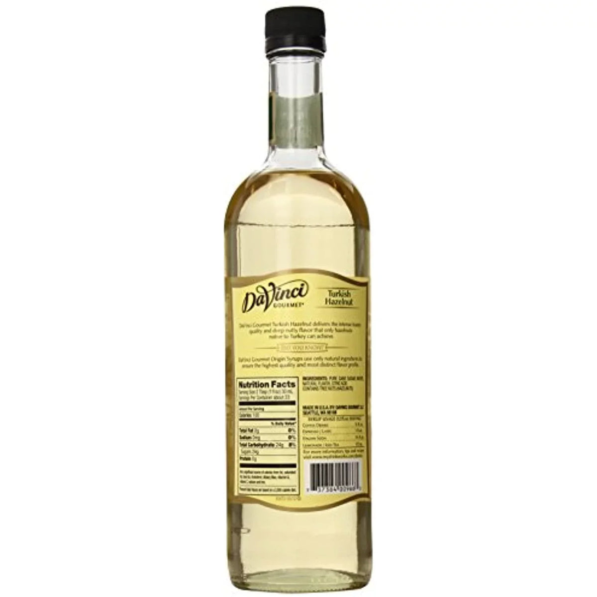 Davinci Gourmet Naturals Syrup, Turkish Hazelnut, 23.67 Ounce