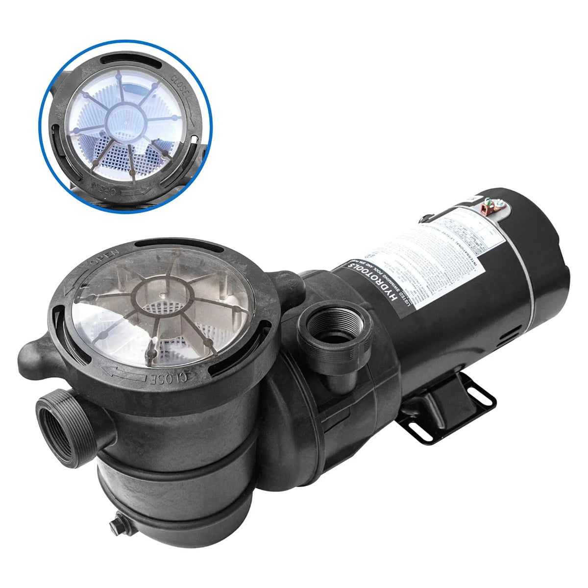 Swimline HydroTools Hydro Flo 0.75 Vertical Discharge Swimming Pool Pump