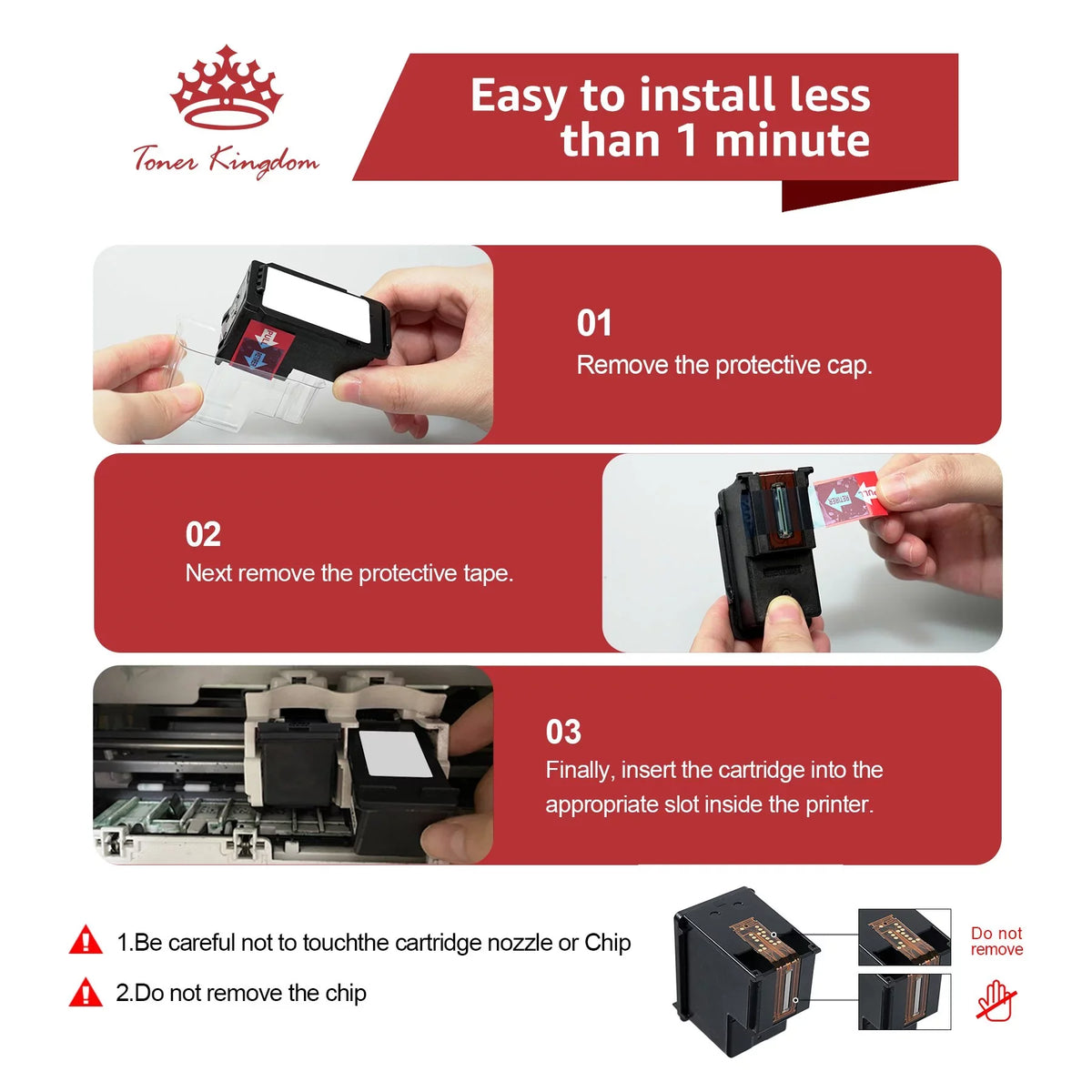 Toner Kingdom PG-275 CL-276 Ink Cartridges for Ink 275 and 276 High Capacity 275XL 276XL Ink Cartridges for PIXMA TS3520 TS3522 TS3500 TR4720 TR4722 TR4700 Printers (2 Black, 1 Color)