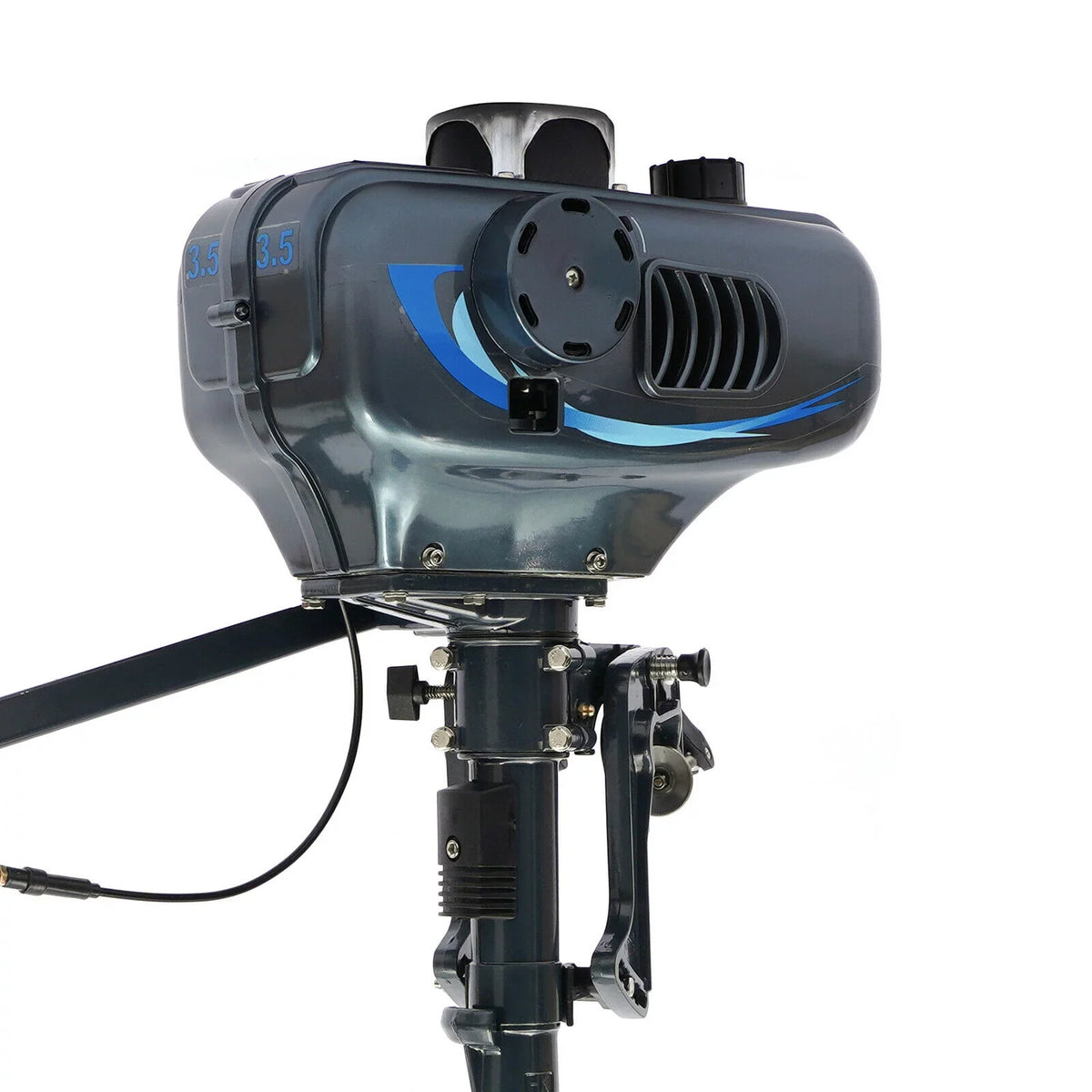 DENEST 3.5HP 2 Stroke Outboard Motor Fishing Boat Engine CDI Fluid Cooling 4000-5000rpm