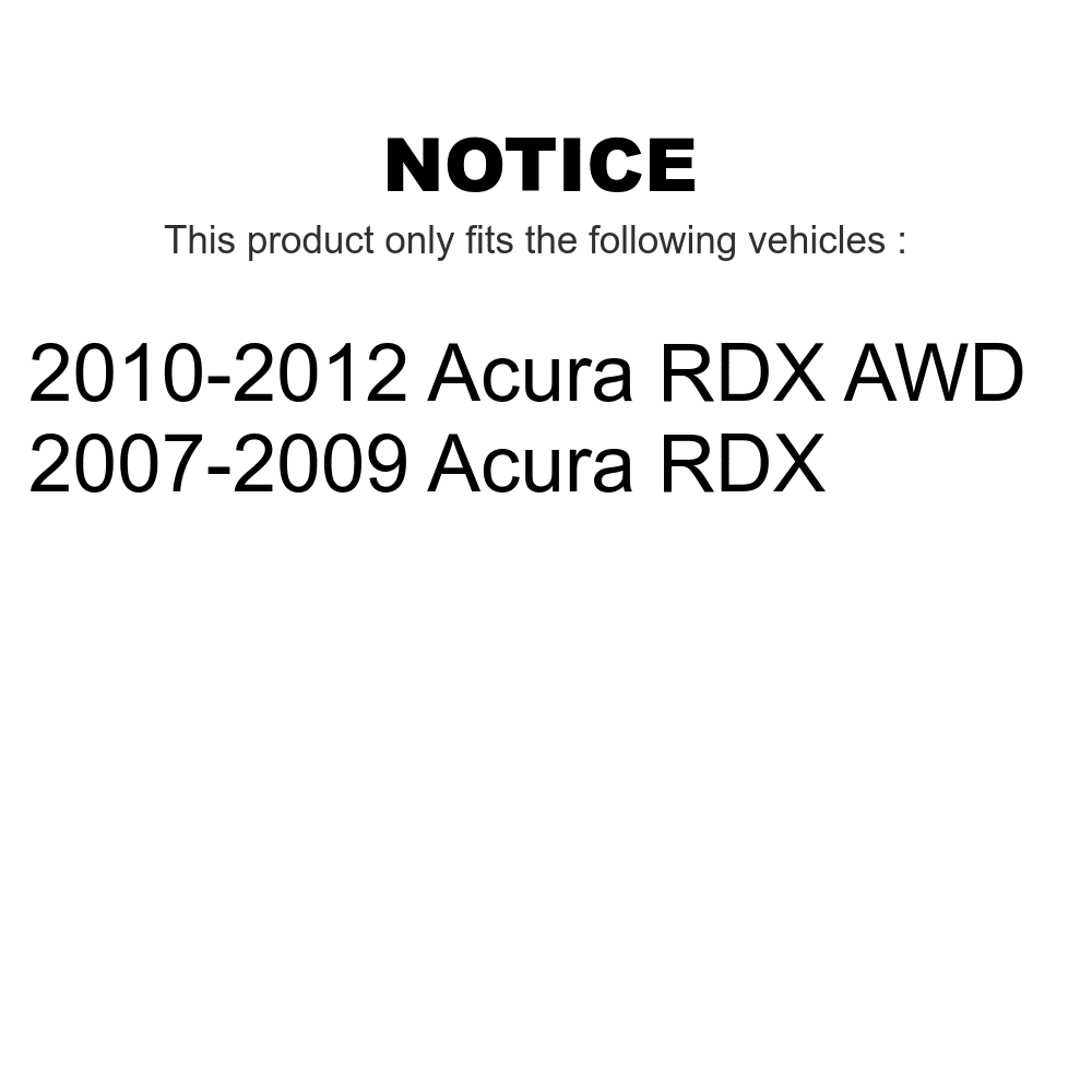 Transit Auto - Rear Disc Brake Rotors And Ceramic Pads Kit For Acura RDX K8A-100540