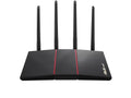 RT-AX55 Wi-Fi 6 IEEE 802.11ax Ethernet Wireless Router - 2.40 GHz ISM Band - 5 GHz UNII Band - 4 x Antenna(4 x External) - 225 MB/s Wireless Speed - 4 x Network Port - 1 x Broadband Port - Gig...