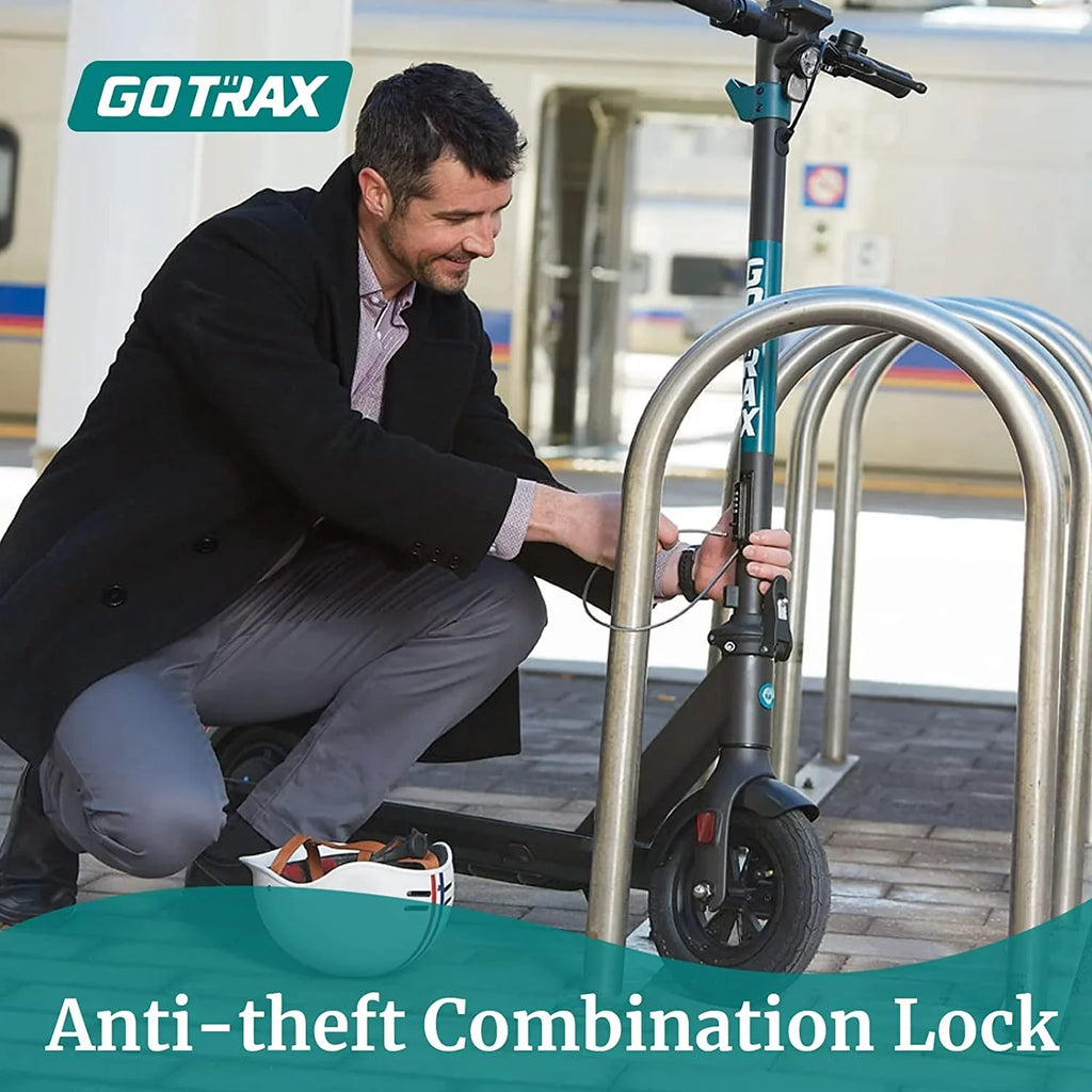 GOTRAX GMAX Electric Scooter for Adults, 10" Honeycamb Tire, Max 42 mile & 20 mph by 500W Motor, Folding Electric Scooter for Commute