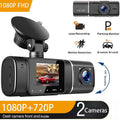 Toguard Dual Dash Cam with IR Night Vision, FHD 1080P Front and 720P Inside Cabin Uber Dash Camera, 1.5 inch LCD Display