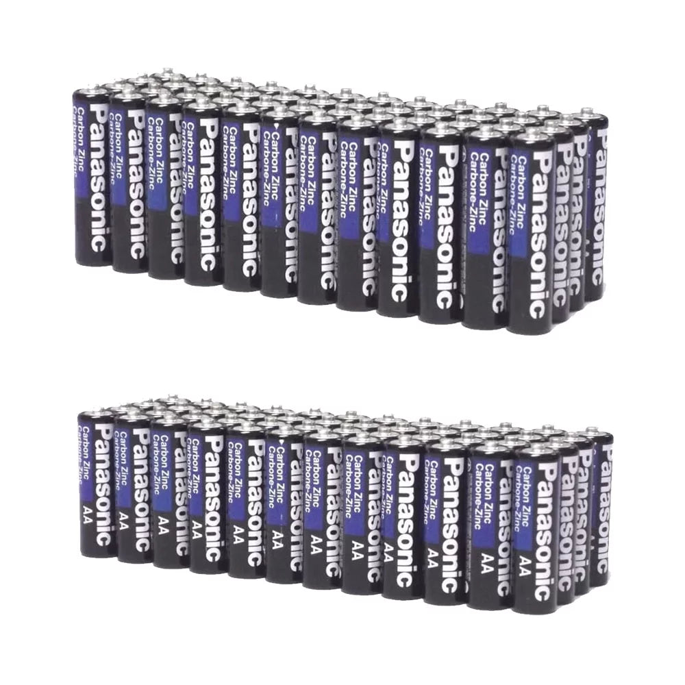 200 Pack Wholesale Lot Heavy Duty Batteries 100 AA + 100 AAA Batteries