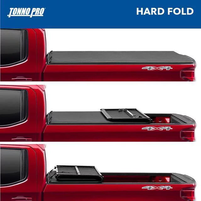 Tonno Pro Hard Fold, Hard Folding Truck Bed Tonneau Cover | HF-562 | Fits 2016 - 2023 Toyota Tacoma 6' 2" Bed (73.7")