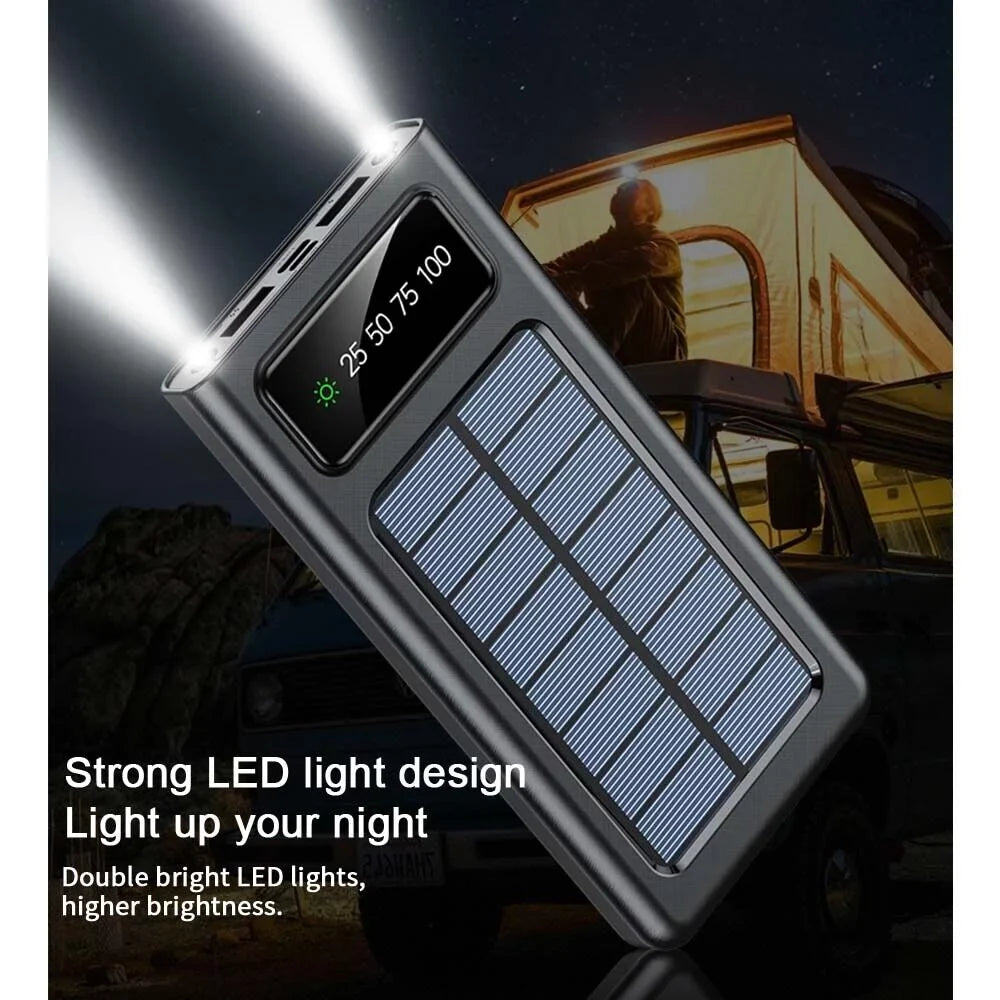 Fluid Solar Power Bank 9000000mAh Portable External Battery Charger