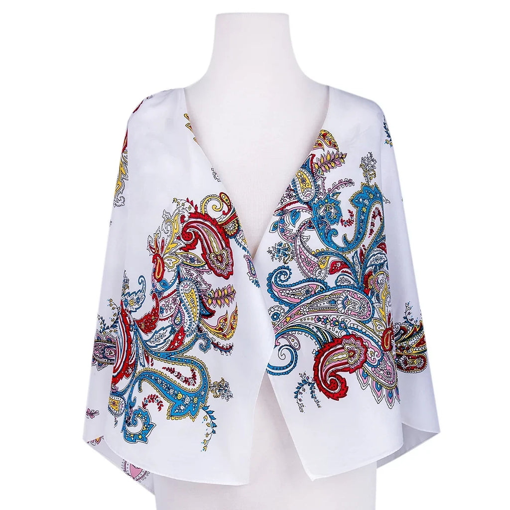 STP GOODS Evening Shawl and Wrap for Women Magic Land Silk Shawl 39x39” (100x100 cm) Travel Scarf Tops Fashion Shawl for Wedding