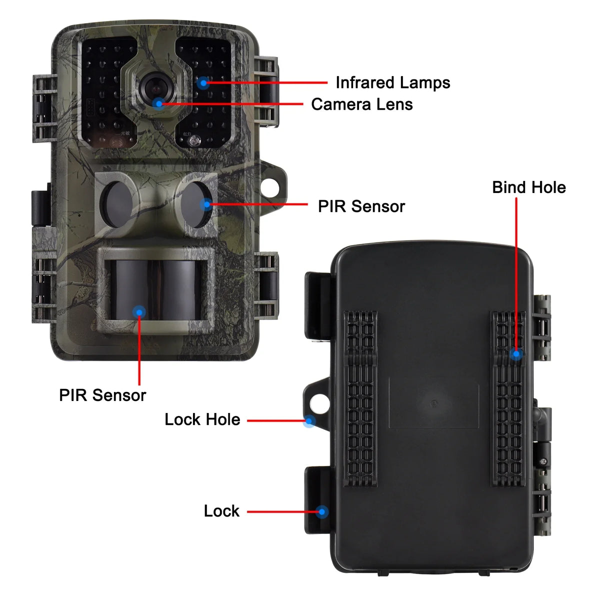 GoolRC 4K Trail 16MP Wildlife Tracking with 2.0 Inch TFT Color Display PIR Sensors 0.5s Trigger Time Supports Infrared Motion Activated IP66 Fluid