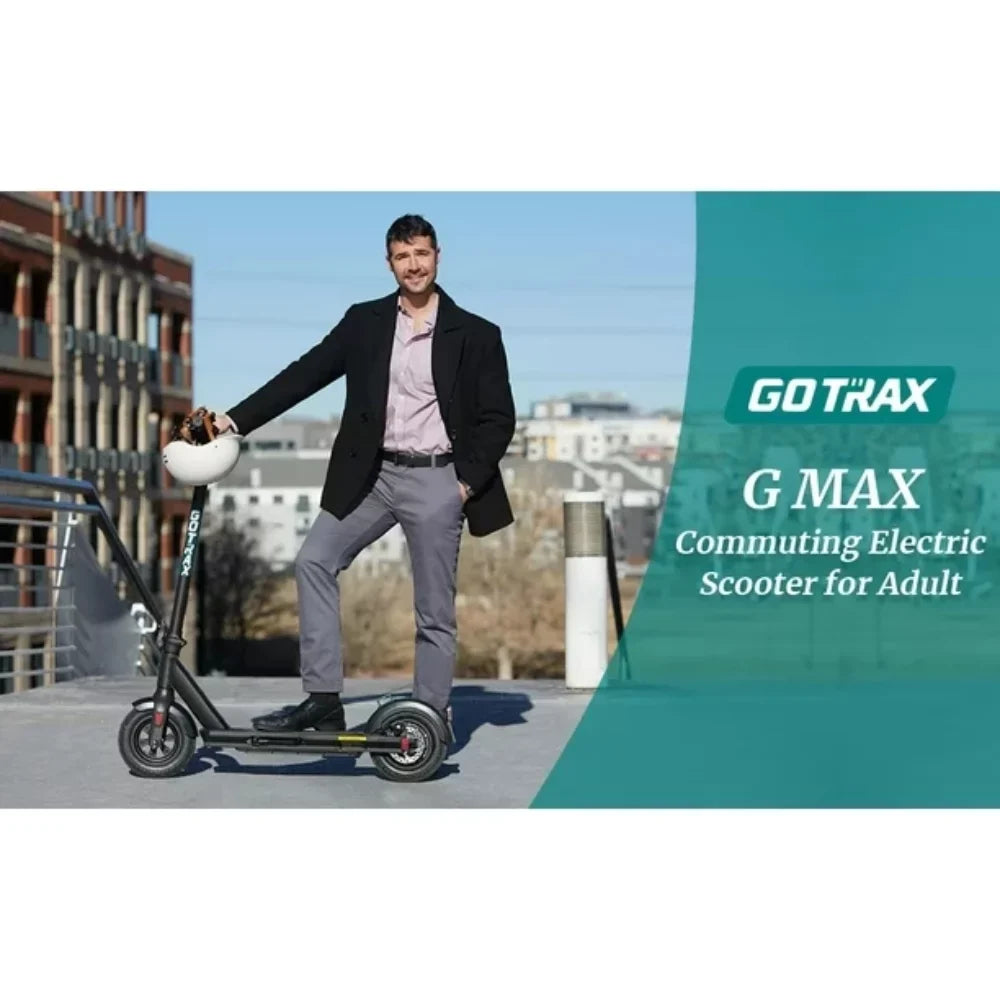 GOTRAX GMAX Electric Scooter for Adults, 10" Honeycamb Tire, Max 42 mile & 20 mph by 500W Motor, Folding Electric Scooter for Commute