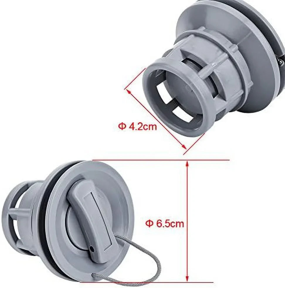 Boat Air Valve, Air Plugs PVC Long-lasting Air Gas Valve Cap Replacement for Inflatable Boat Dinghy Kayak Canoe