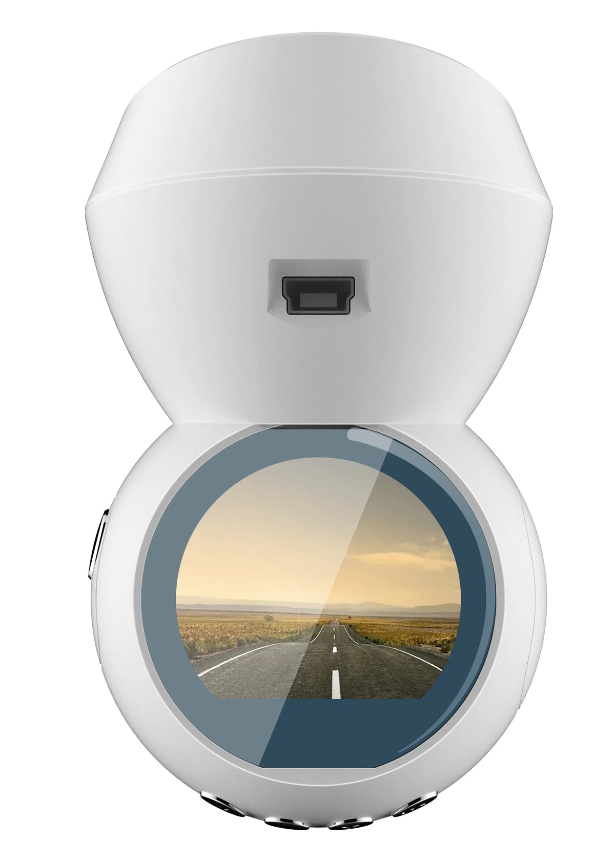 JS Dash 3.0 (WHITE) - Plug & Play Dash Cam- Full HD 1080p Dashcam w/ Parking Monitor & 1.22" LED Monitor & GPS *NEW & IMPROVED*