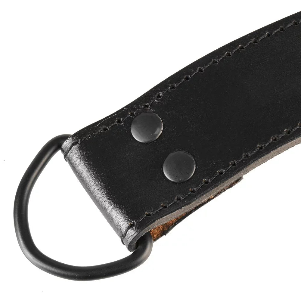 Victor Fitness VFLDB 100% Top-Grain Leather 7mm Thick Dip Belt with Heavy-Duty Steel Chain for Men and Women made with Vegetable Tanned Leather
