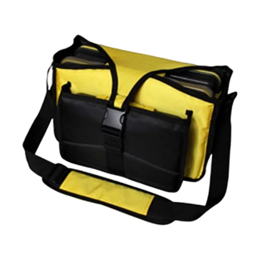 Fishing Tackle Bag Shoulder Bag Fishing Bag Gift for Men Storage Bag Portable Tackle Box Organizer fishing lures Bag for Sea Fishing Yellow