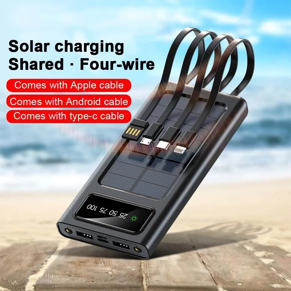 Fluid Solar Power Bank 9000000mAh Portable External Battery Charger