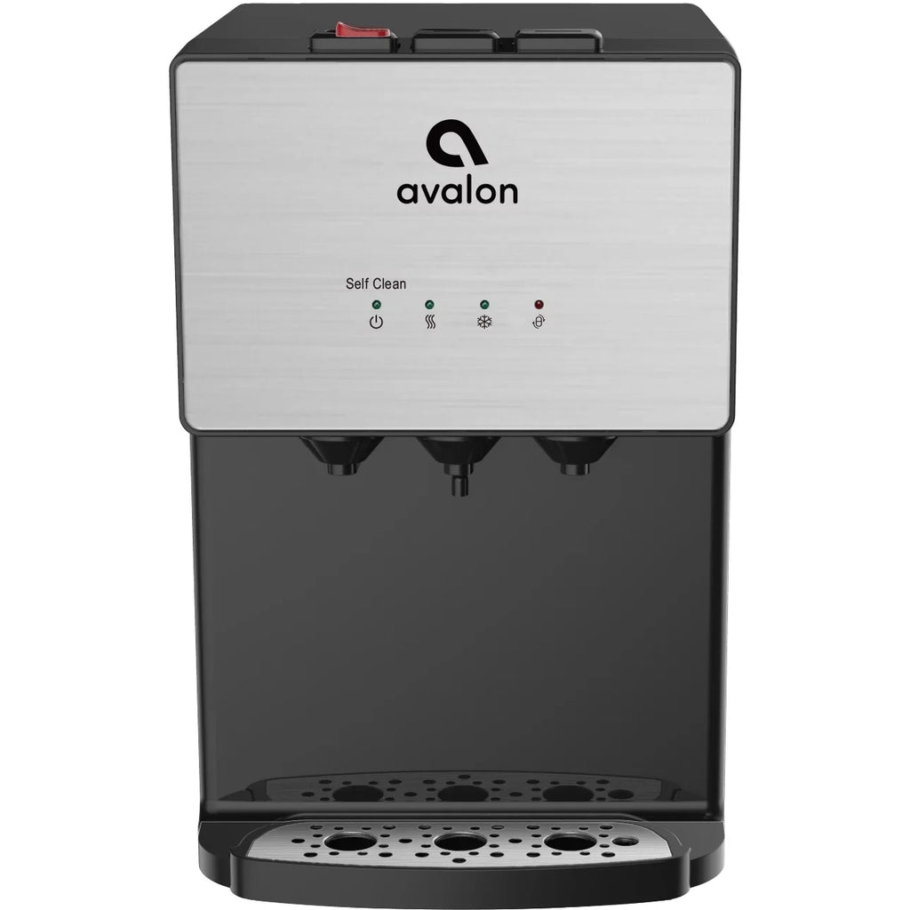 Avalon Premium 3 Temperature Self Cleaning Bottleless Countertop Fluid Dispenser - Stainless Steel