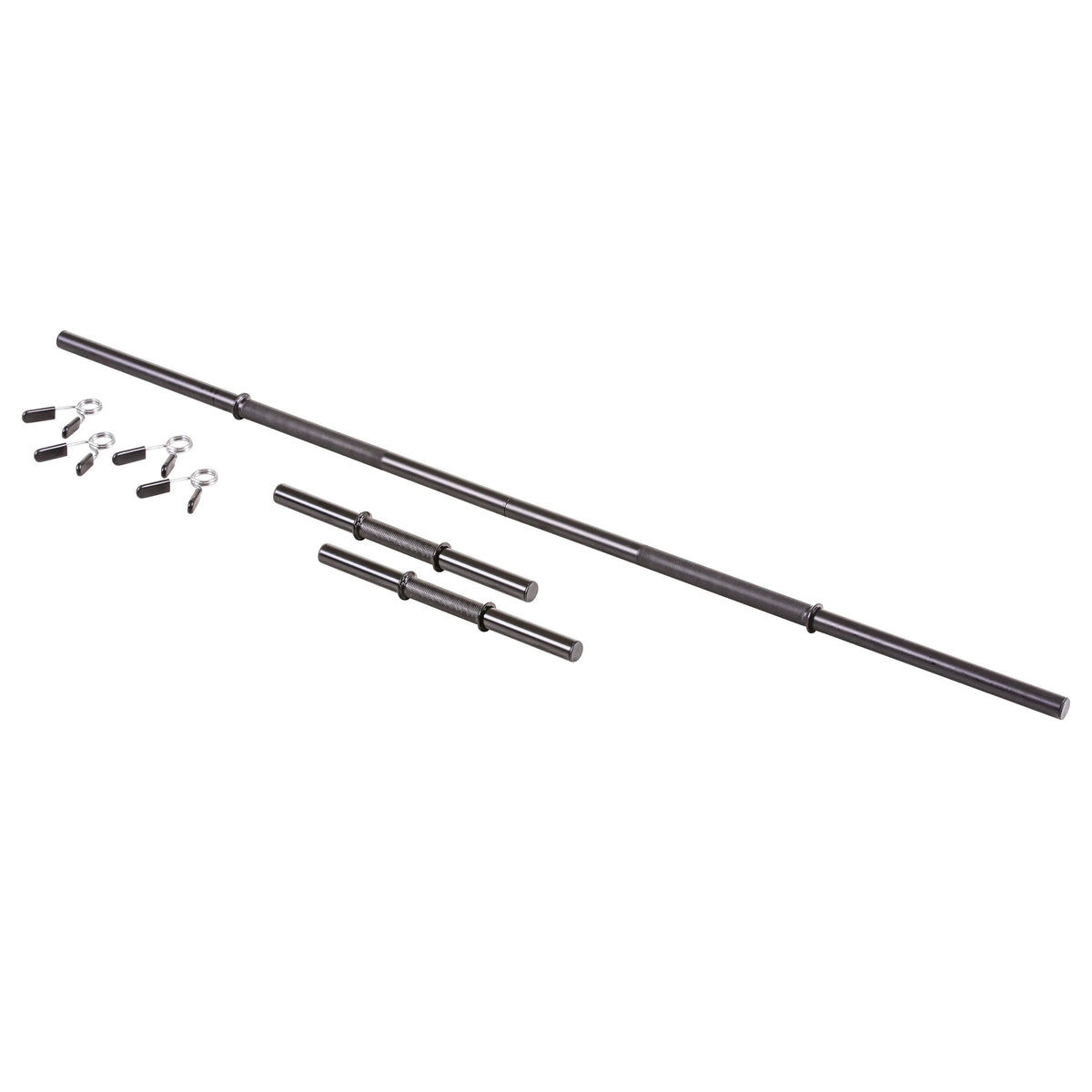 105 lb Barbell and Dumbell Weight Set Featuring Two 20 lb., Four 10 lb. and Four 5 lb. Weights, Two Dumbbell Bars & Full 6-foot Length Bar