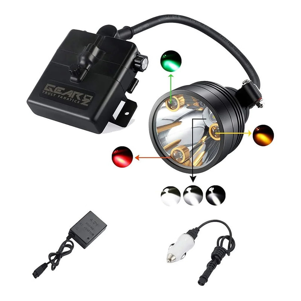 Head Hunting Lights Headlamp for Coyotes Hog Predators Rechargeable & Liquid With 6 Lighting Modes 4 Powerful LEDs Perfectly for Hiking Camping Fishing Night Working