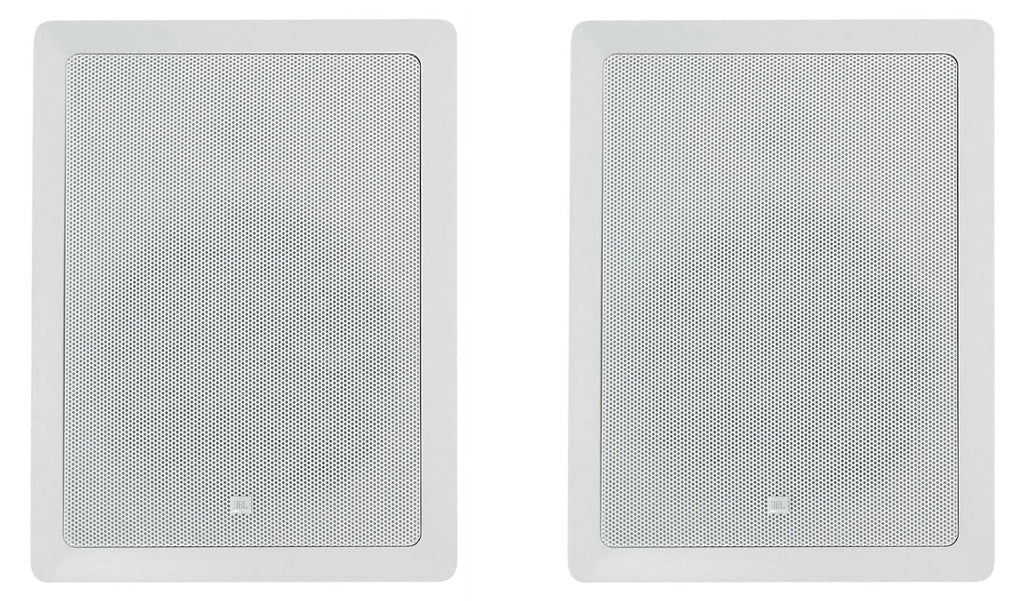 (4) JBL CONTROL 128 WT 8" 50w Commercial 70v In-Wall Speakers+Amp For Restaurant