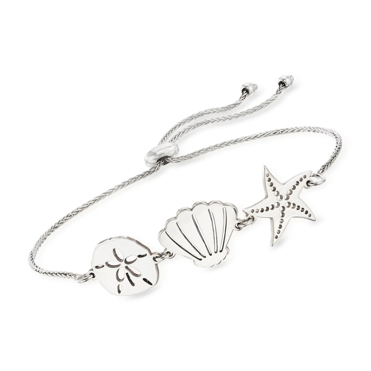 Ross-Simons Sterling Silver Sea Life Bolo Bracelet, Women's, Adult