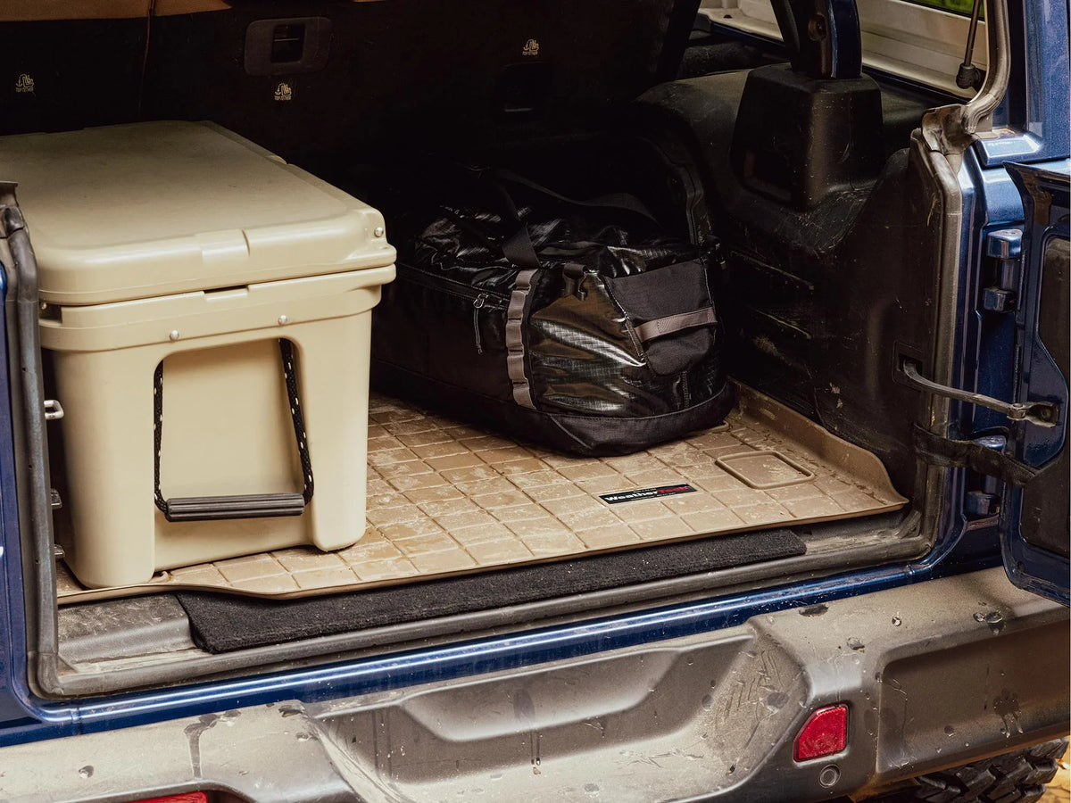 WeatherTech Cargo Trunk Liner with Bumper Protector compatible with 2010-2024 Toyota 4Runner - Behind 2nd Row Seating With Bumper Protector, Black