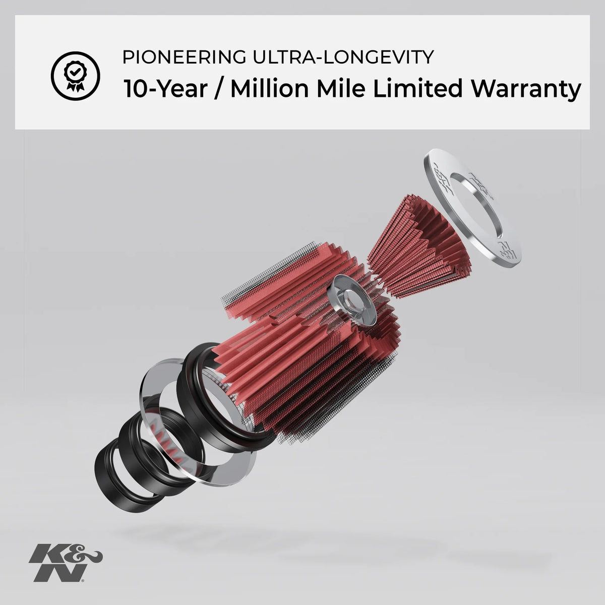 K&N Engine Air Filter: High Capability Premium, Washable, Industrial Replacement Filter, Heavy Duty: E-3450