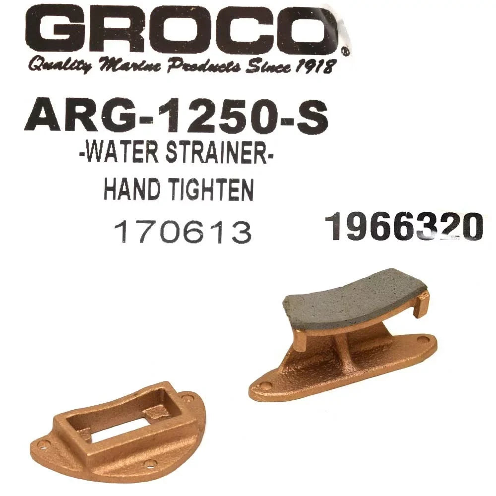 Groco Boat Raw Fluid Strainer ARG-1250-S | 1 1/4 Inch Cast Bronze
