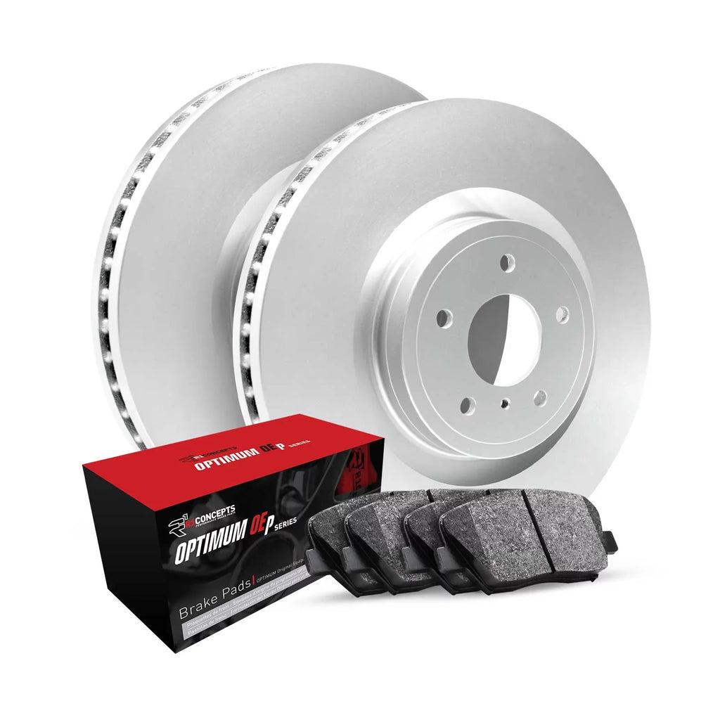 R1 Concepts Wjuh1 45018 R1 Brake Rotors Carbon Coated W/ Optimum Oe Pads & Hdw Fits select: 2014-2017 CHEVROLET SS