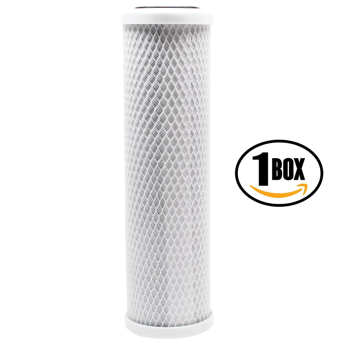 Box of Replacement for AquaFX Ballyhoo-C-DI-DI Activated Carbon Block Filter - Universal 10 inch Filter for AquaFX Ballyhoo Zero Waste Fluid System - Denali Pure Brand