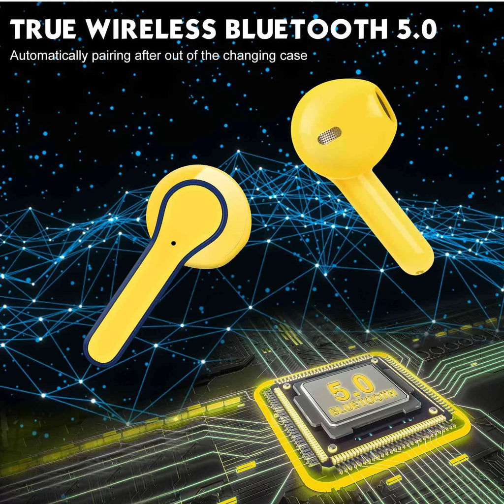 Urbanx Q350 Wireless Earbuds In Ear Bluetooth Headphones For Amazon Kindle Fire Hd With Microphone & Digital Display Ipx7 Fluid Deep Bass Bluetooth Earbuds For Realme X7 Max 5G