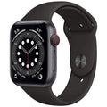 Pre-Owned Watch Series 6 44mm GPS - Space Gray Aluminum Case - Black Sport Band (2020) - Fair
