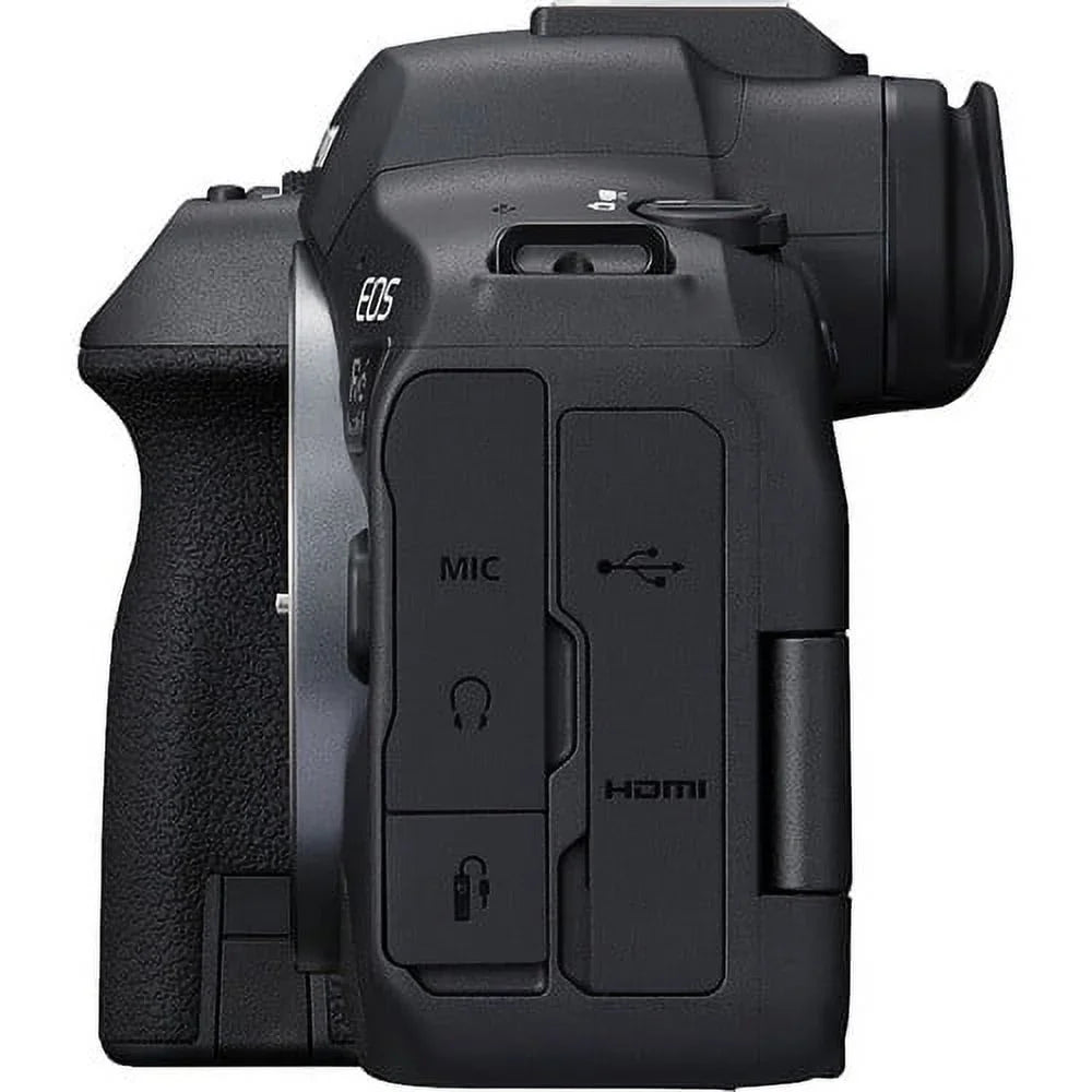 EOS R6 Mark II Mirrorless Camera (5666C002) + RF 24-70mm Lens + 64GB Memory Card + Case + Corel Photo Software + 2 x LPE6 Battery + External Charger + Card Reader + More
