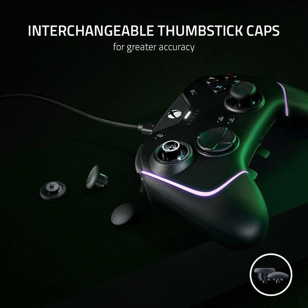 Razer - Wolverine V2 Chroma Pro Gaming Controller for Xbox Series X|S with RGB Chroma Backlighting - Black With Cleaning Electric kit Bolt Axtion Bundle Like New